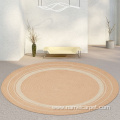 natural jute fiber braided round indoor outdoor rugs